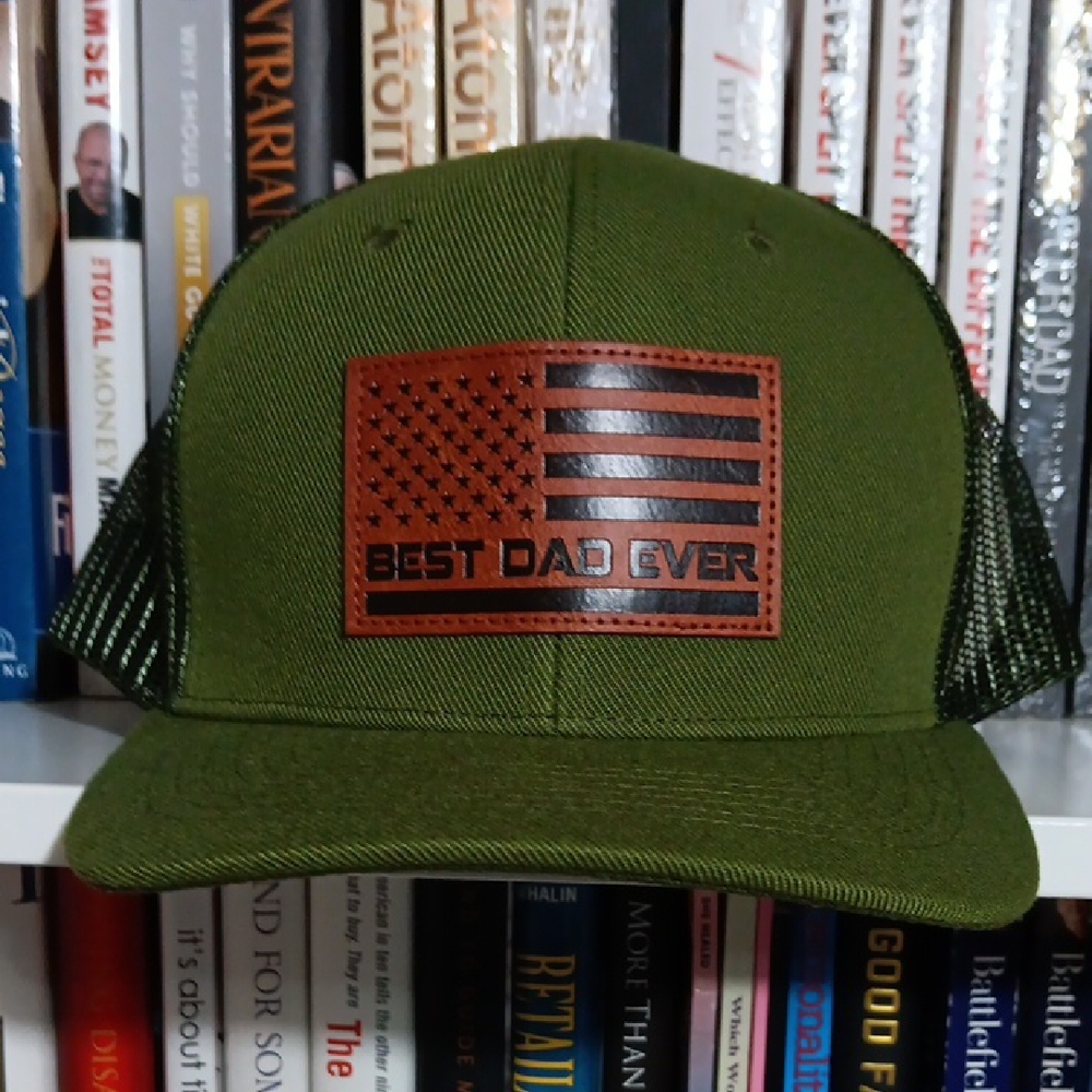 Green 'Best Dad Ever' Trucker Hat